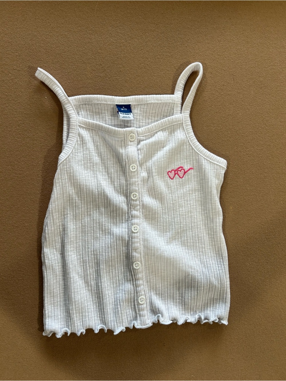 Old Navy Ribbed Button-Front Tanks — White & Mint - Picture 2 of 7